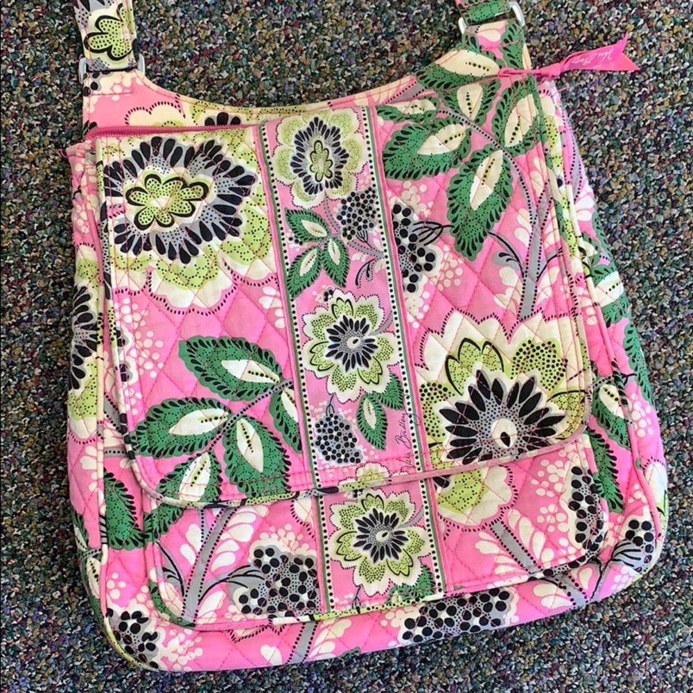 Vera Bradley Priscilla Pink crossbody messenger